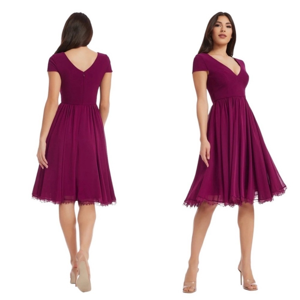 Elegant Purple Women's Dress